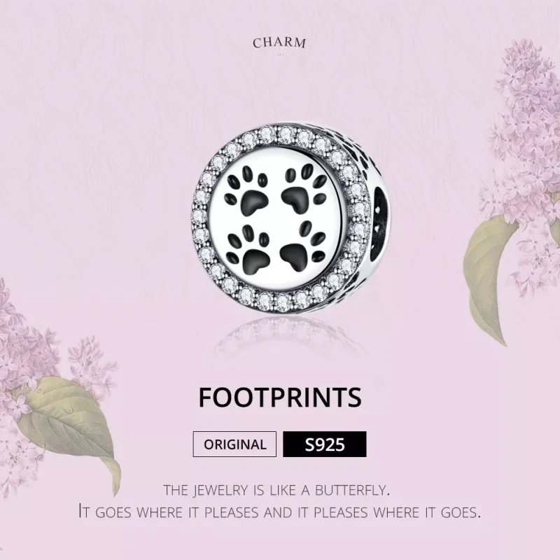 (immagine per) Charm tipo Pandora Impronte - SCC1186 - Visualizza 2