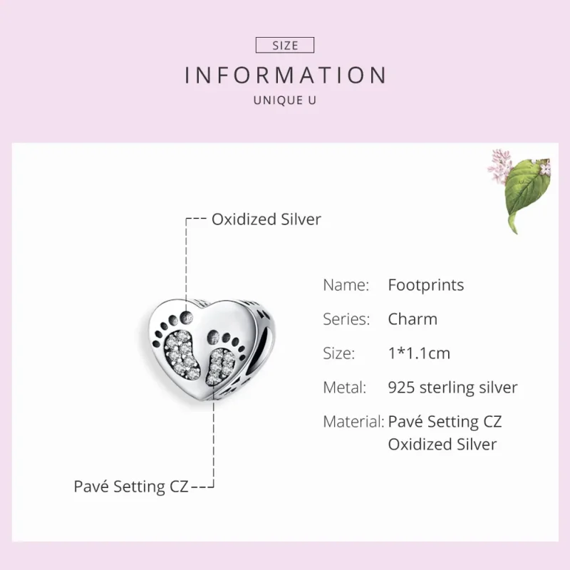 (immagine per) Charm tipo Pandora Impronte - SCC1395 - Visualizza 6