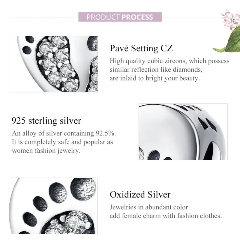 (immagine per) Charm tipo Pandora Impronte - SCC1395 - Visualizza 7