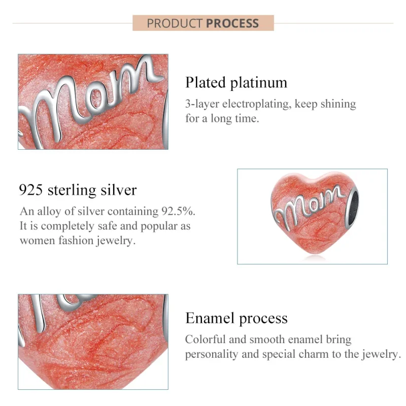 (immagine per) Charm tipo Pandora In memoria di mamma - SCC1793 - Visualizza 7