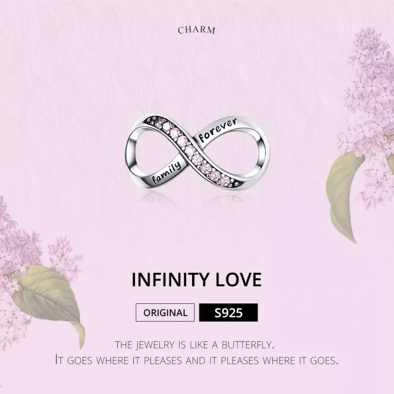 (immagine per) Charm tipo Pandora Infinito - SCC1146-PK - Visualizza 2