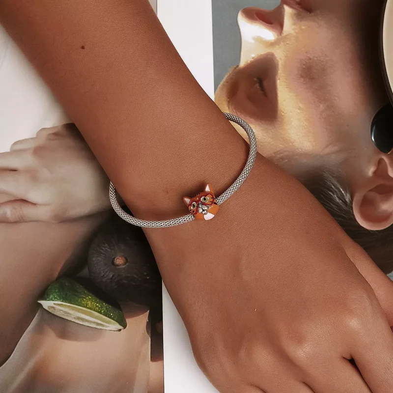 (immagine per) Charm tipo Pandora Innamorato grande gatto arancione - SCC2092 - Visualizza 5
