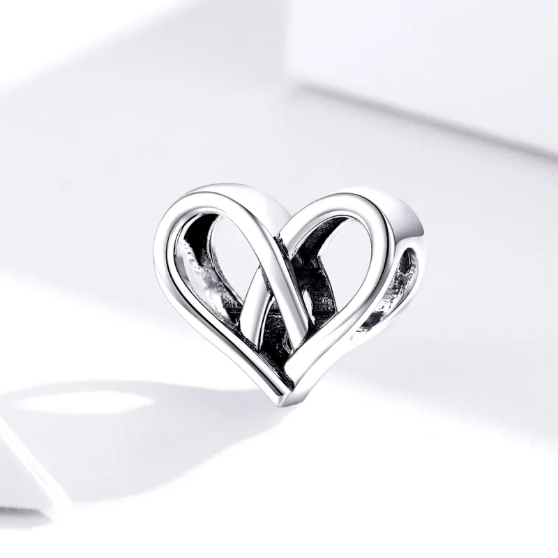(immagine per) Charm tipo Pandora Io e te cuore a cuore - SCC1552 - Visualizza 3