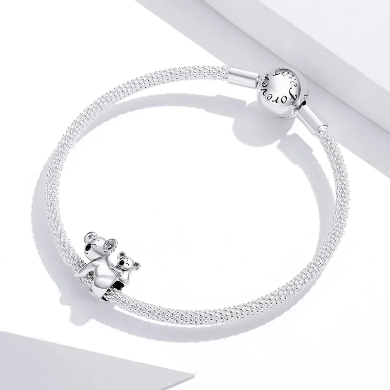 (immagine per) Charm tipo Pandora Koala con capretto - BSC260 - Visualizza 3
