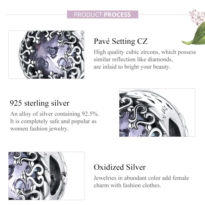 (immagine per) Charm tipo Pandora La bellezza dura per sempre - SCC1791 - Visualizza 8