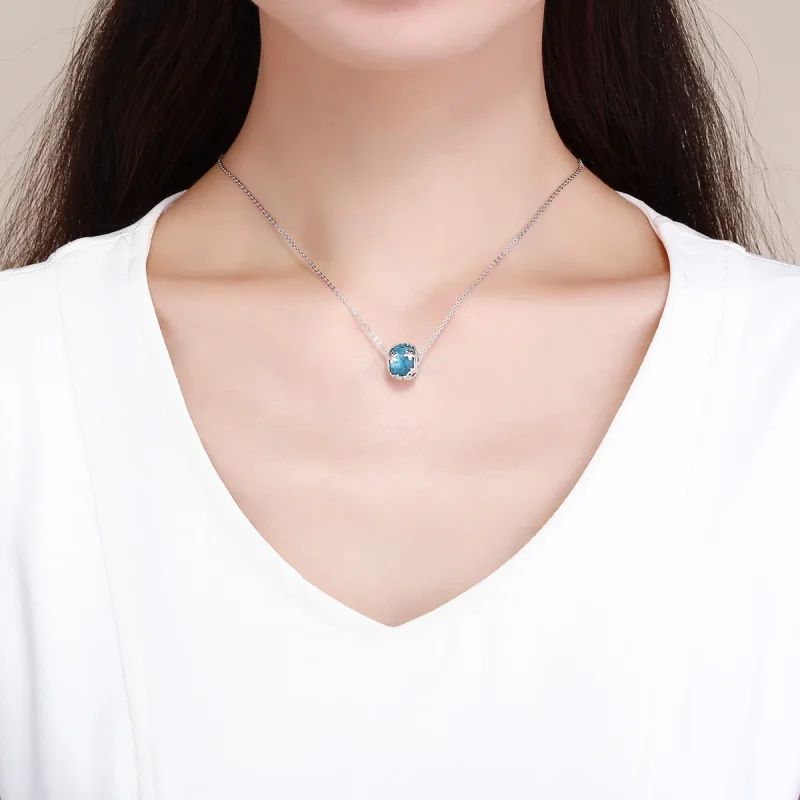 (immagine per) Charm tipo Pandora La confessione di Margherita acquamarina - SCC878 - Visualizza 5