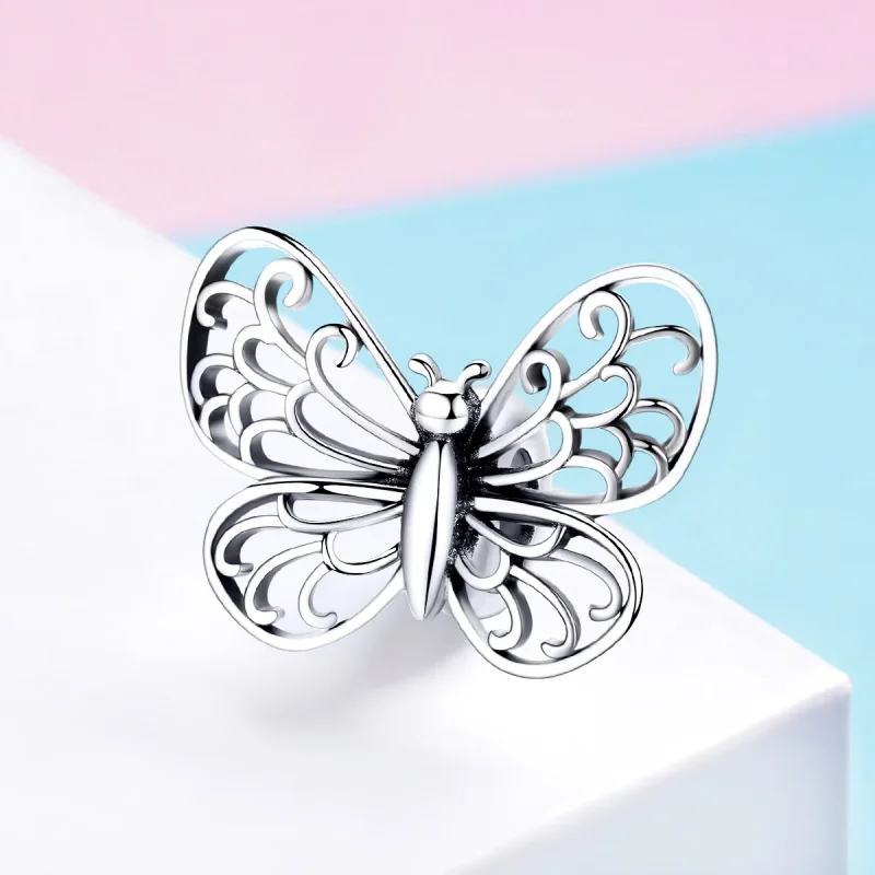 (immagine per) Charm tipo Pandora La farfalla - BSC062 - Visualizza 2