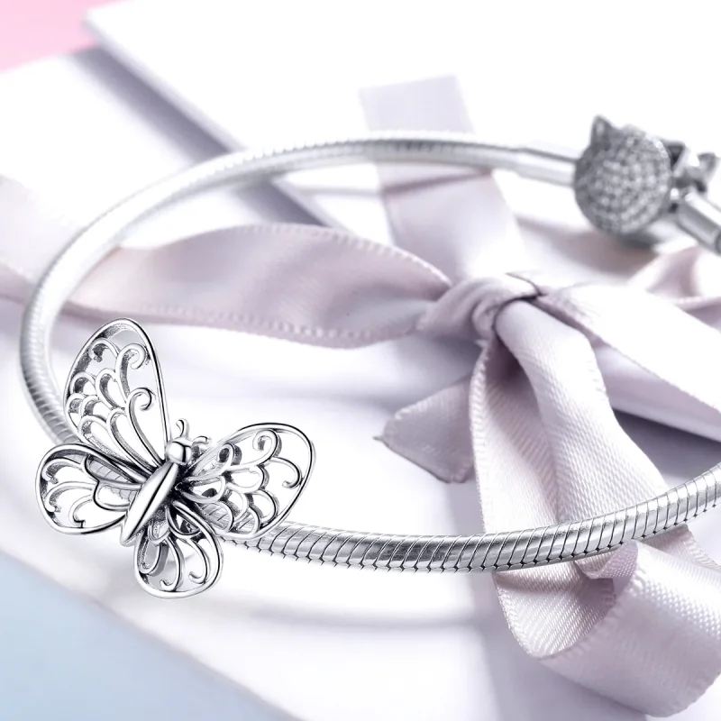 (immagine per) Charm tipo Pandora La farfalla - BSC062 - Visualizza 3