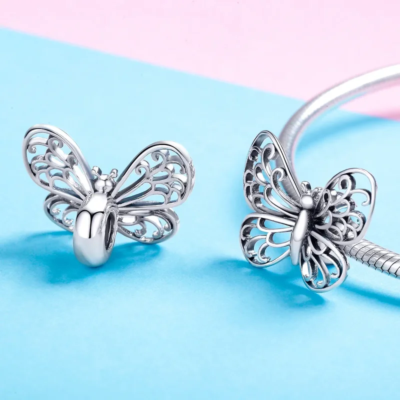 (immagine per) Charm tipo Pandora La farfalla - BSC062 - Visualizza 4