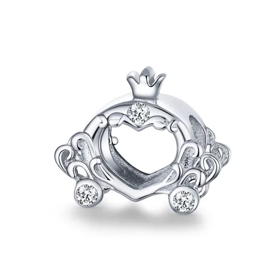 (immagine per) Charm tipo Pandora La macchina delle zucche di Cenerentola - BSC270