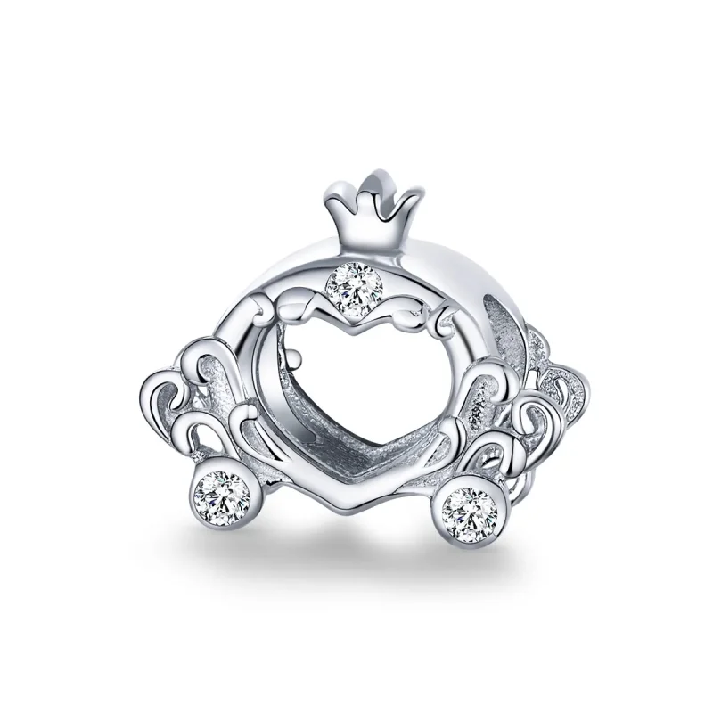 (immagine per) Charm tipo Pandora La macchina delle zucche di Cenerentola - BSC270