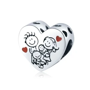 (immagine per) Charm tipo Pandora La mia famiglia - BSC237