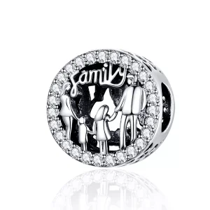 (immagine per) Charm tipo Pandora La mia famiglia - SCC1184