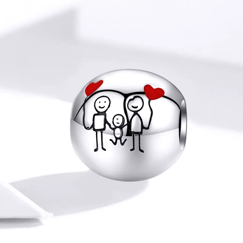 (immagine per) Charm tipo Pandora La mia famiglia - SCC1339 - Visualizza 2