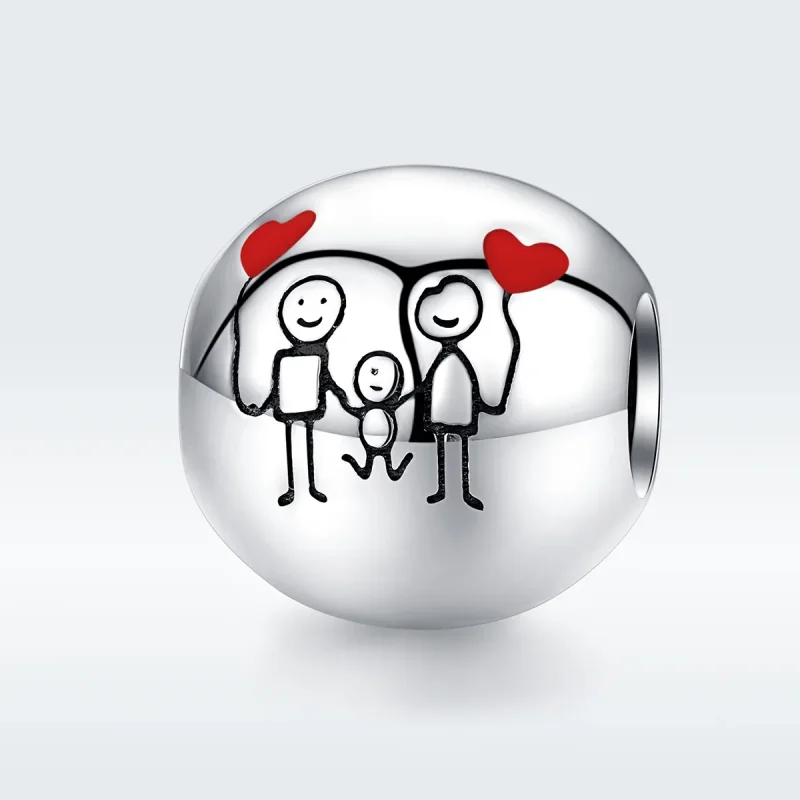 (immagine per) Charm tipo Pandora La mia famiglia - SCC1339 - Visualizza 5