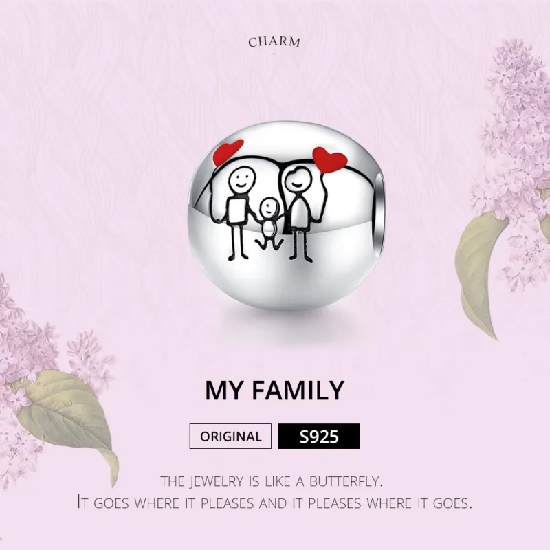 (immagine per) Charm tipo Pandora La mia famiglia - SCC1339 - Visualizza 6
