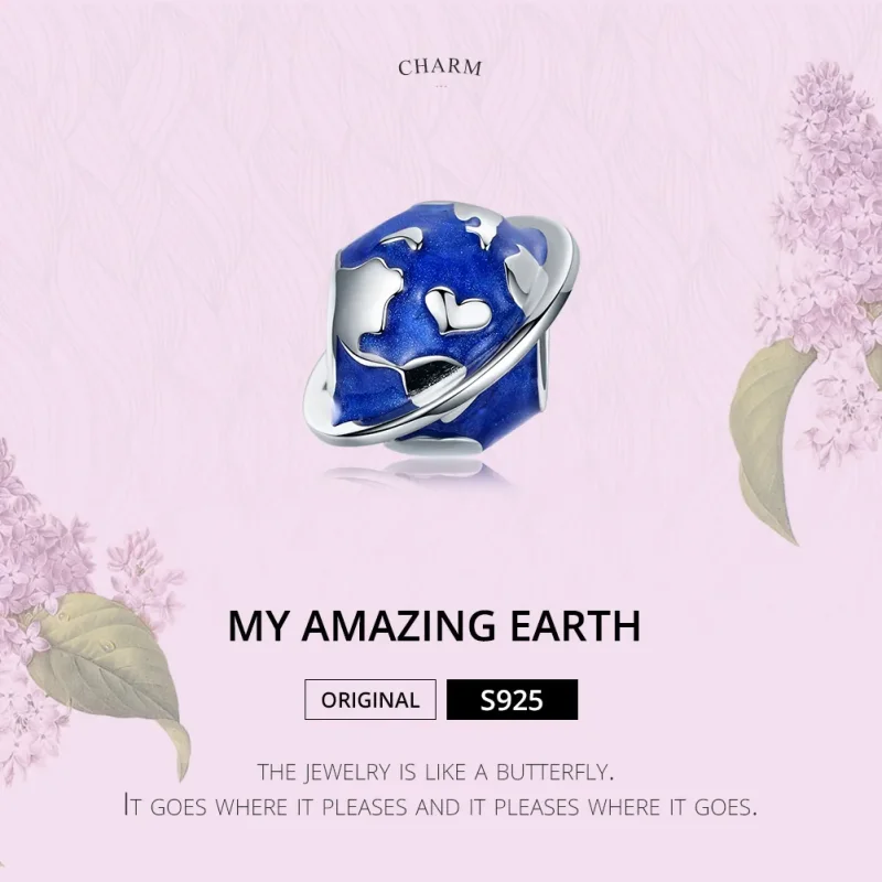 (immagine per) Charm tipo Pandora La mia fantastica terra - BSC162 - Visualizza 6