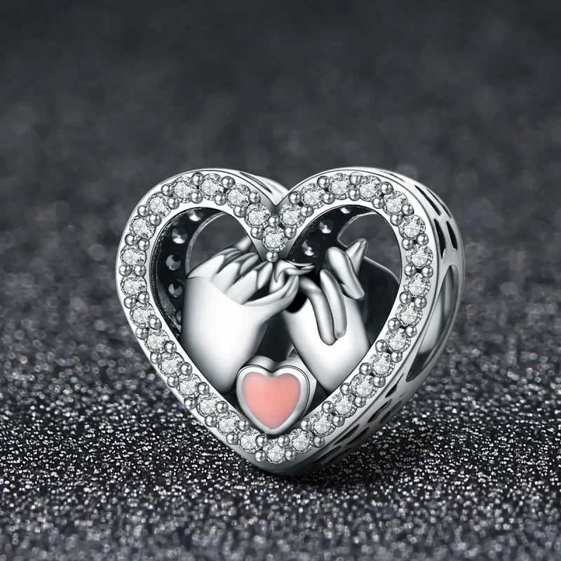 (immagine per) Charm tipo Pandora La nostra promessa da mignolo per sempre - SCC167 - Visualizza 2
