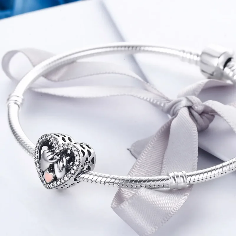 (immagine per) Charm tipo Pandora La nostra promessa da mignolo per sempre - SCC167 - Visualizza 4
