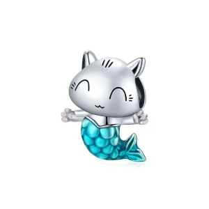 (immagine per) Charm tipo Pandora La sirena del gattino - SCC1852