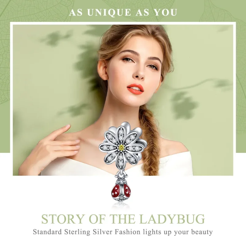 (immagine per) Charm tipo Pandora La storia della coccinella - SCC727 - Visualizza 6