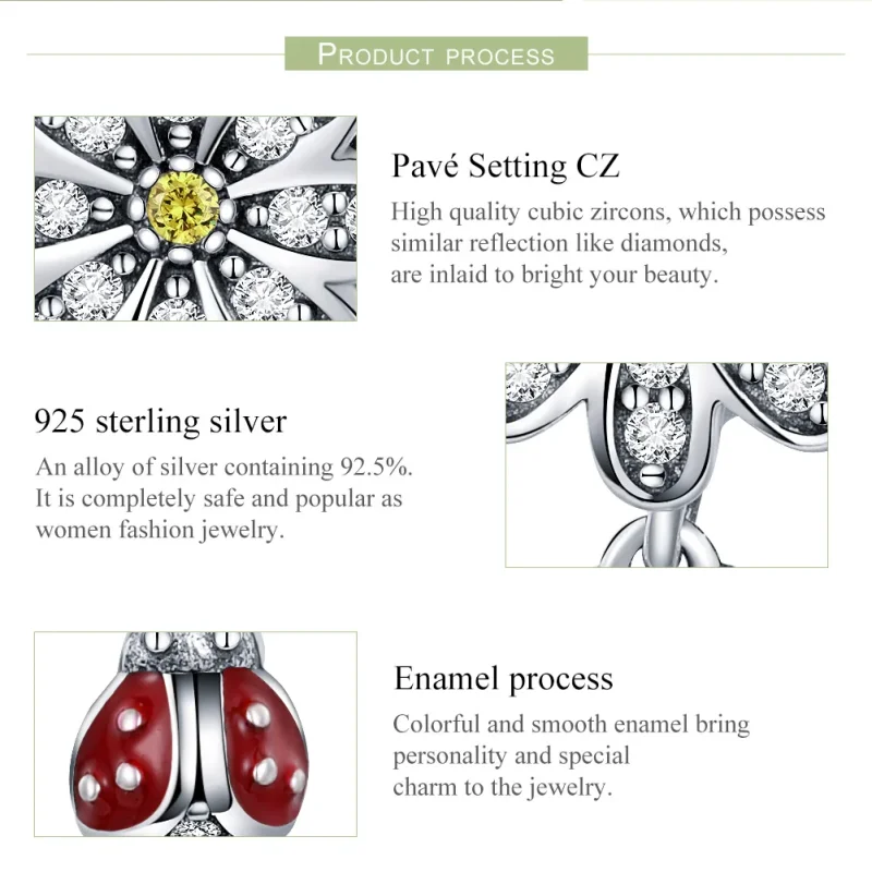(immagine per) Charm tipo Pandora La storia della coccinella - SCC727 - Visualizza 7