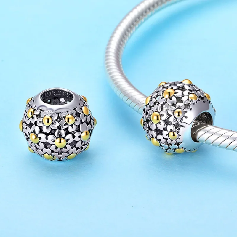 (immagine per) Charm tipo Pandora L'abbraccio dei fiori - SCC717 - Visualizza 2