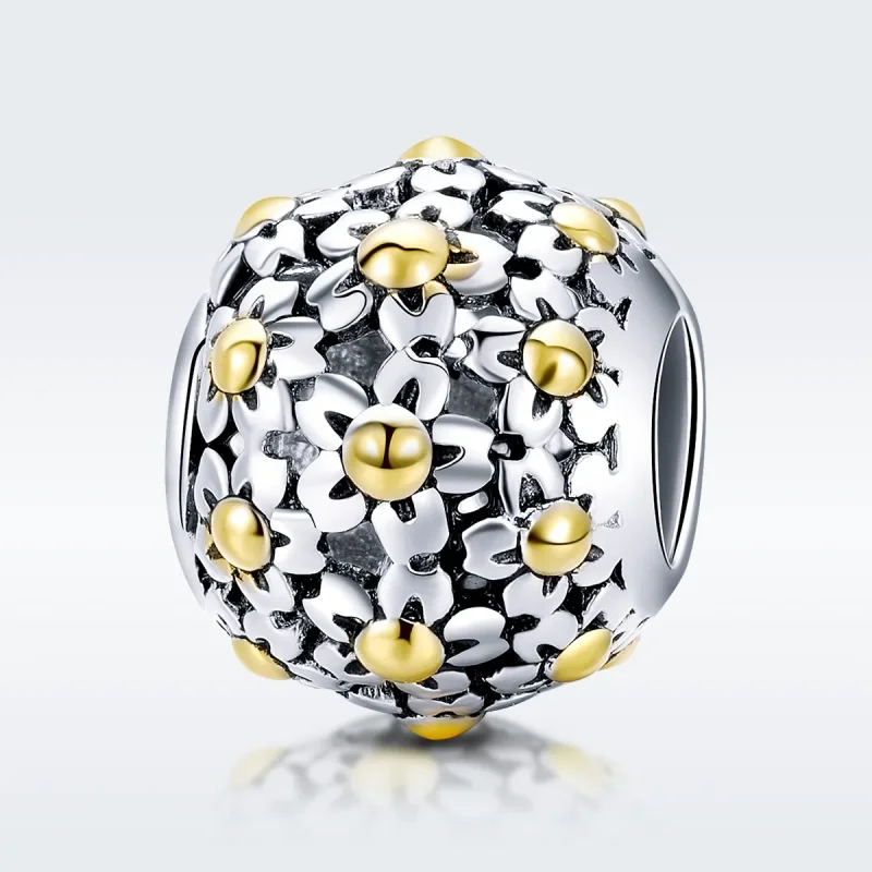 (immagine per) Charm tipo Pandora L'abbraccio dei fiori - SCC717 - Visualizza 3