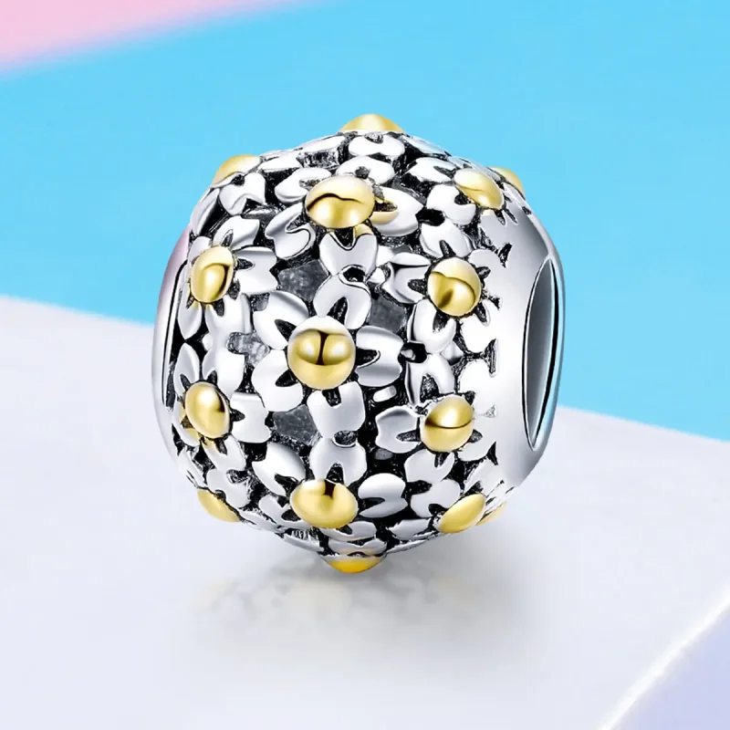 (immagine per) Charm tipo Pandora L'abbraccio dei fiori - SCC717 - Visualizza 4