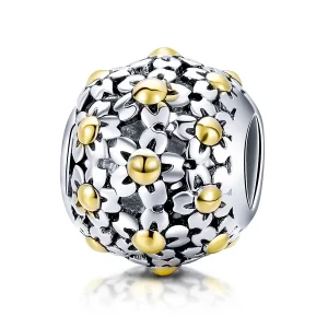 (immagine per) Charm tipo Pandora L'abbraccio dei fiori - SCC717