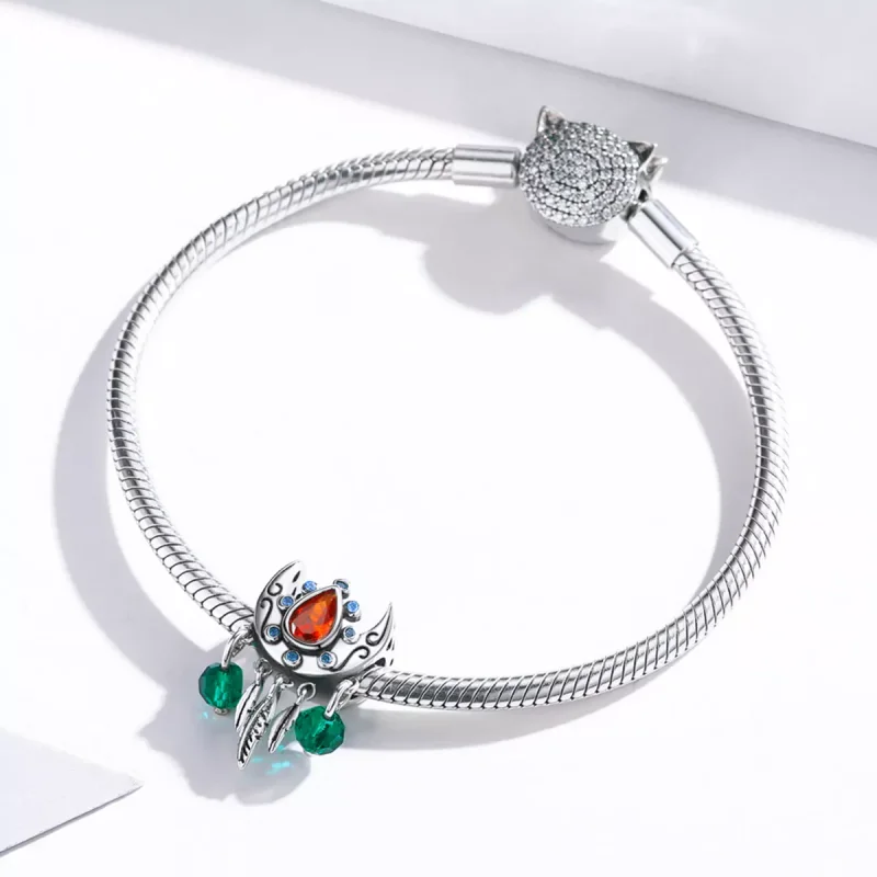 (immagine per) Charm tipo Pandora L'acchiappasogni lunare - BSC452 - Visualizza 3