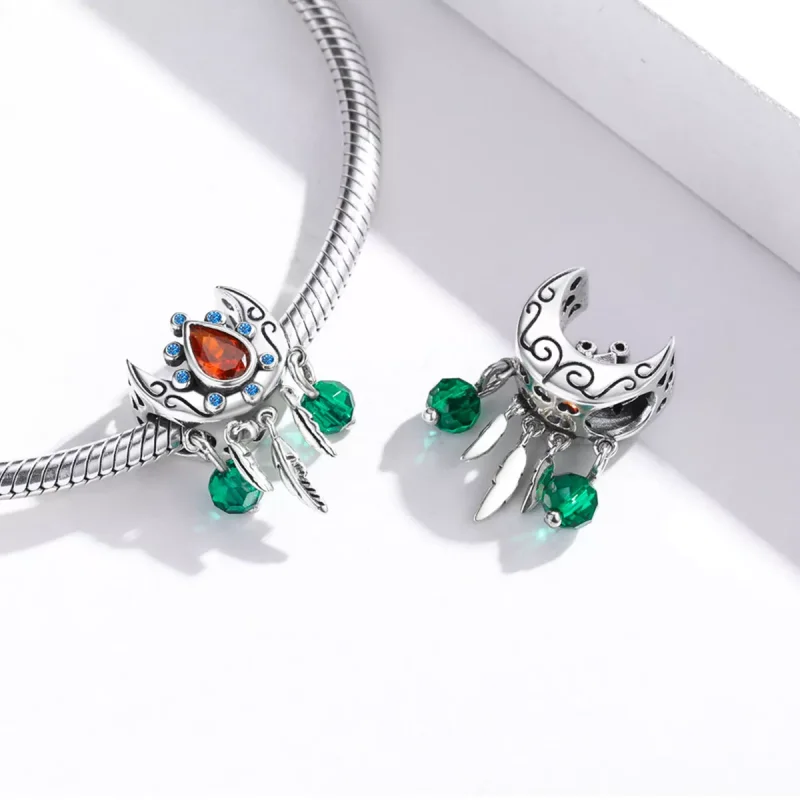 (immagine per) Charm tipo Pandora L'acchiappasogni lunare - BSC452 - Visualizza 4