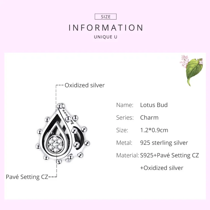 (immagine per) Charm tipo Pandora Lacrima - SCC1723 - Visualizza 7