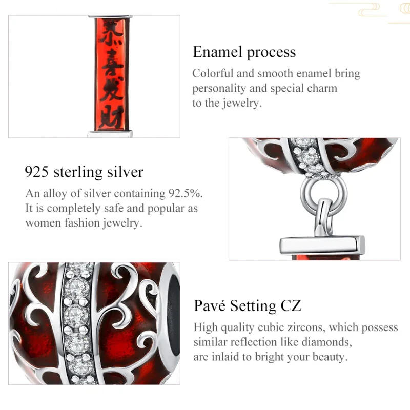 (immagine per) Charm tipo Pandora Lanterna - BSC134 - Visualizza 6
