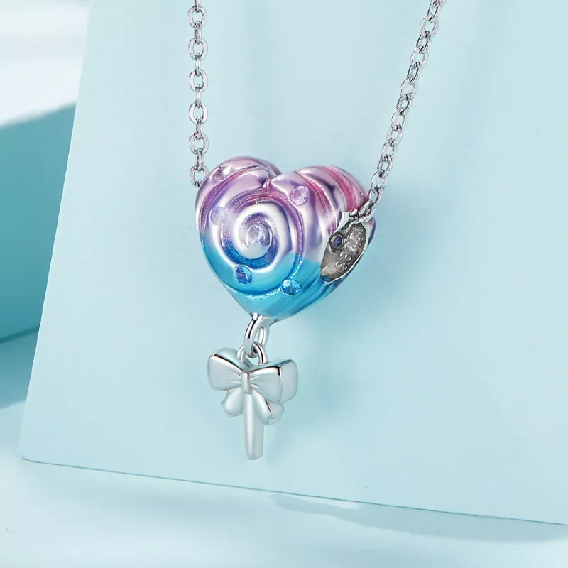 (immagine per) Charm tipo Pandora Lecca lecca arcobaleno - SCC2391 - Visualizza 2