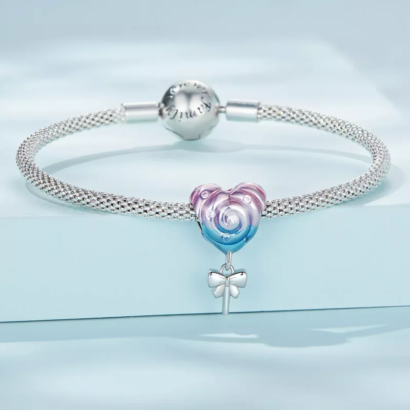 (immagine per) Charm tipo Pandora Lecca lecca arcobaleno - SCC2391 - Visualizza 3