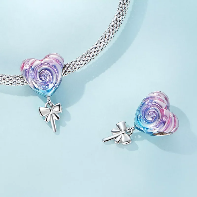 (immagine per) Charm tipo Pandora Lecca lecca arcobaleno - SCC2391 - Visualizza 4