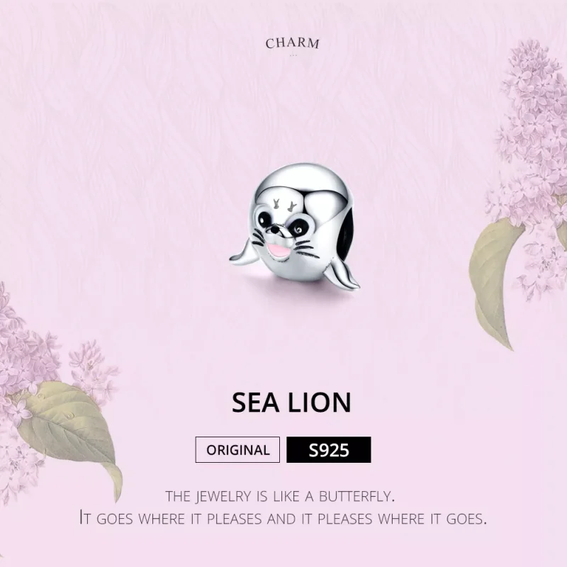 (immagine per) Charm tipo Pandora Leone marino - SCC1253 - Visualizza 2