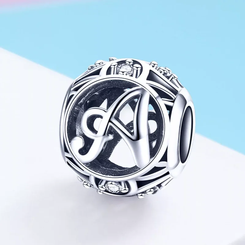 (immagine per) Charm tipo Pandora Lettera a - SCC738-A - Visualizza 2