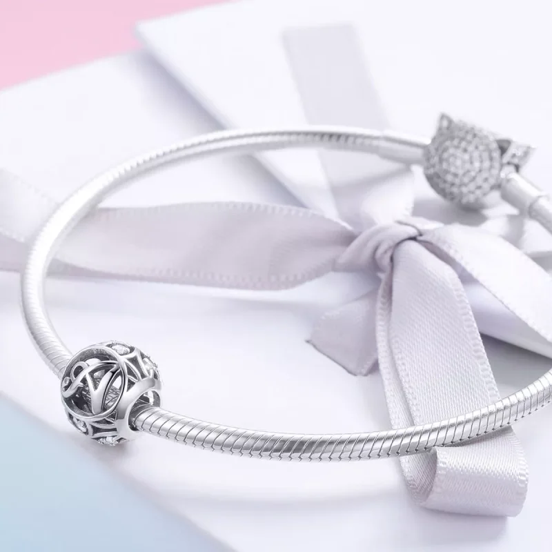 (immagine per) Charm tipo Pandora Lettera a - SCC738-A - Visualizza 4