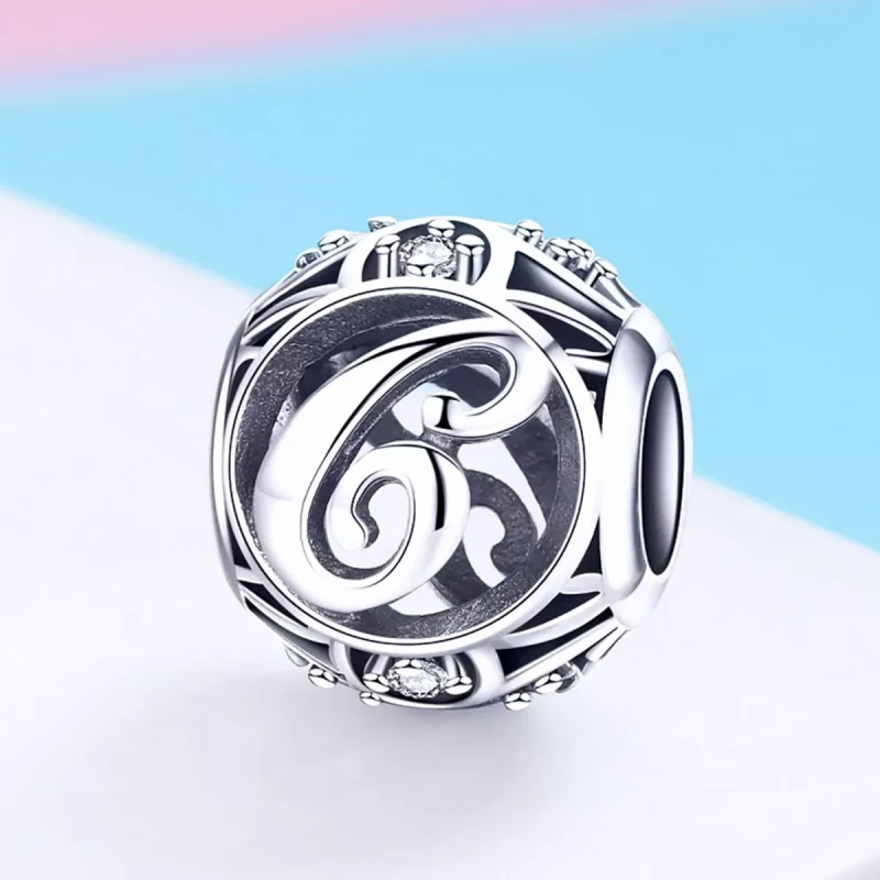 (immagine per) Charm tipo Pandora Lettera-C - SCC738-C - Visualizza 2