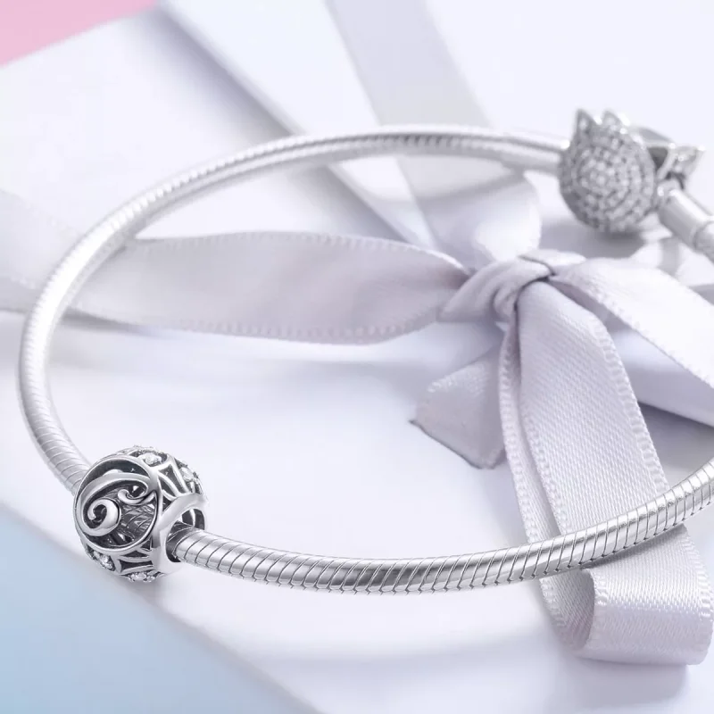 (immagine per) Charm tipo Pandora Lettera-C - SCC738-C - Visualizza 4