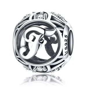 (immagine per) Charm tipo Pandora Lettera-F - SCC738-F