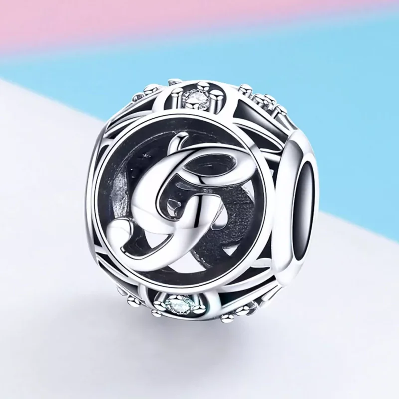 (immagine per) Charm tipo Pandora Lettera-G - SCC738-G - Visualizza 2