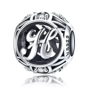 (immagine per) Charm tipo Pandora Lettera-H - SCC738-H