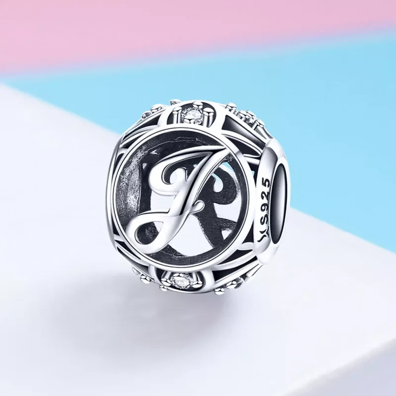 (immagine per) Charm tipo Pandora Lettera-J - SCC738-J - Visualizza 2