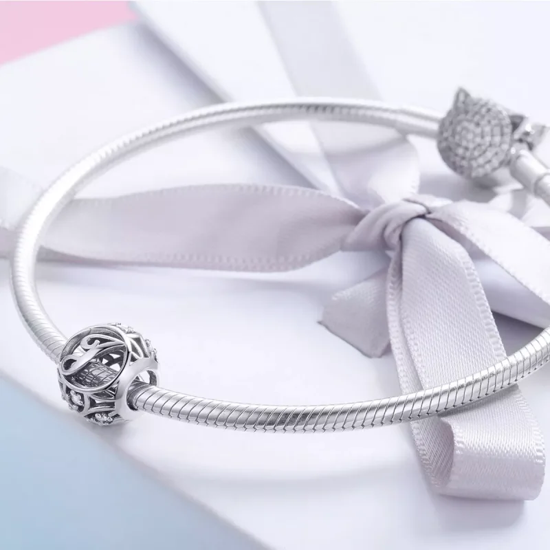 (immagine per) Charm tipo Pandora Lettera-J - SCC738-J - Visualizza 4