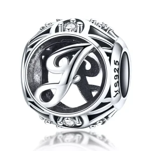 (immagine per) Charm tipo Pandora Lettera-J - SCC738-J