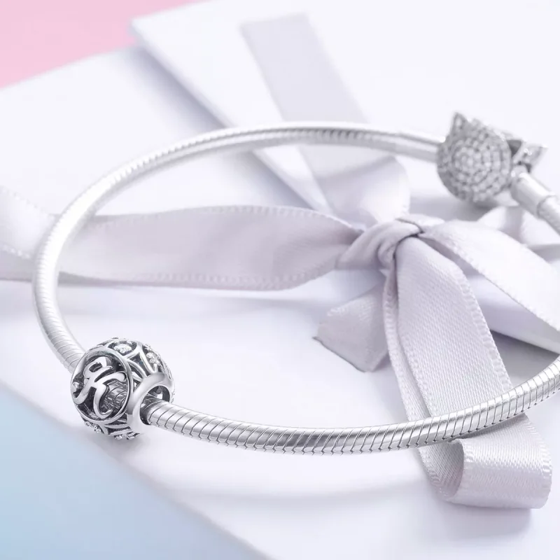 (immagine per) Charm tipo Pandora Lettera-K - SCC738-K - Visualizza 4