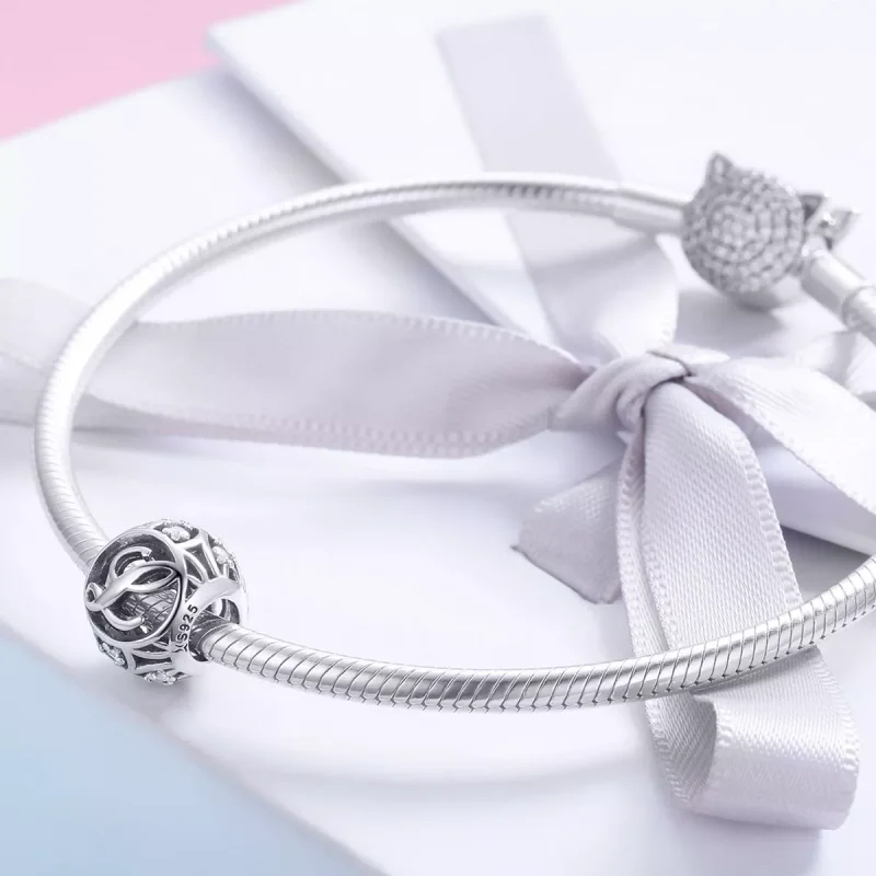(immagine per) Charm tipo Pandora Lettera-L - SCC738-L - Visualizza 4
